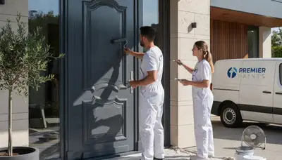 Professional door painting and refinishing in Burlington, MA by expert local house painters