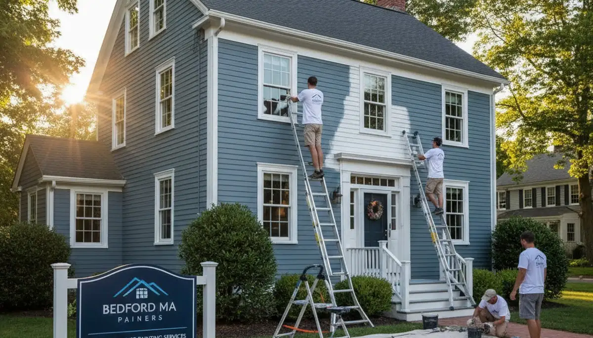 Professional house painting service in Burlington, MA for interior and exterior homes