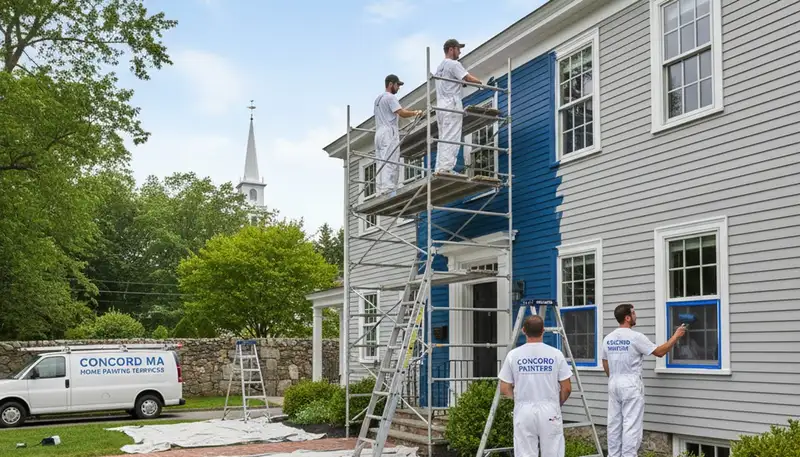 House painters in Burlington, MA providing professional interior and exterior painting services