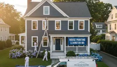 House painters in Burlington, MA providing professional interior and exterior painting services