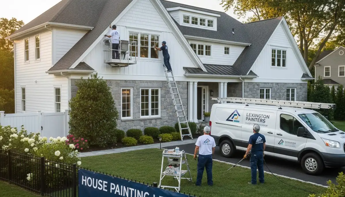 Professional house painting service in Burlington, MA for interior and exterior homes