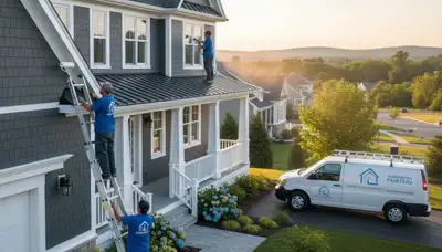 Professional house painting service in Burlington, MA by paintersinburlingtonma.com