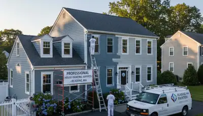 House painting service in Burlington, MA for interior and exterior home painting projects