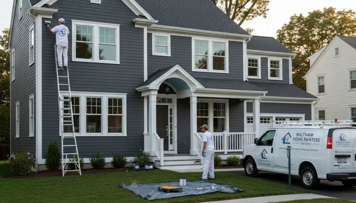 Burlington, MA house painting service by professional painters for exterior and interior homes