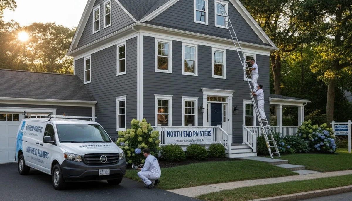 Professional house painters in Burlington, MA providing interior and exterior painting services